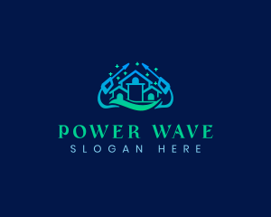 Power Wash Clean logo design