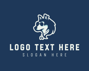 Husky Pet Dog  logo