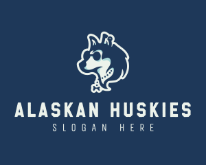 Husky Pet Dog  logo