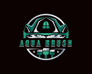 Hammer Paint Brush Renovation logo design