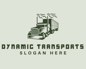 Freight Truck Transport logo design