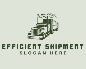 Freight Truck Transport logo design