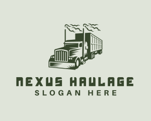 Freight Truck Transport logo design