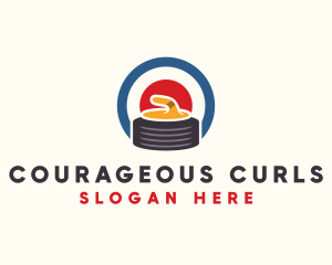 Curling Stone Sport logo design