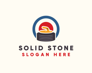 Curling Stone Sport logo design