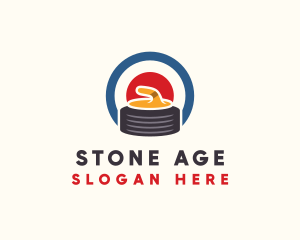 Curling Stone Sport logo design