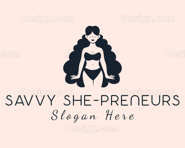 Sexy Lingerie Woman Logo