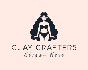 Sexy Lingerie Woman Logo