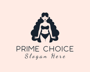 Sexy Lingerie Woman Logo