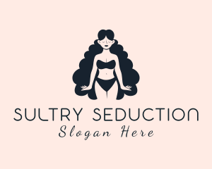 Sexy Lingerie Woman logo design