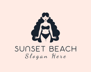 Sexy Lingerie Woman logo design