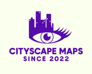 Cityscape Nightlife Cosmetics logo design