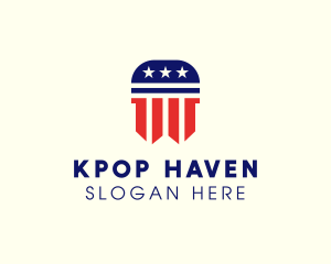 American Republican Politics  logo design