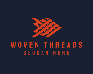 Woven Textile Fish logo