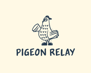 Cool Pigeon Bird logo