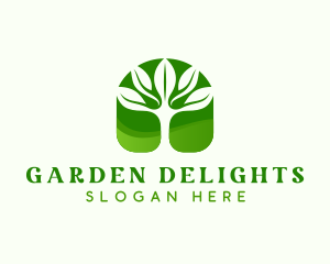 Environmental Garden Plant logo design