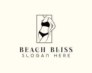 Skinny Bikini Lingerie logo design