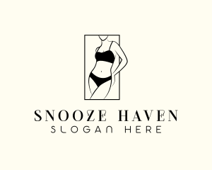 Skinny Bikini Lingerie logo design