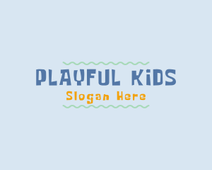 Playful Summer Waves logo design
