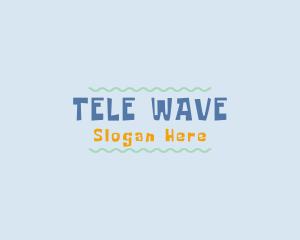 Playful Summer Waves logo design