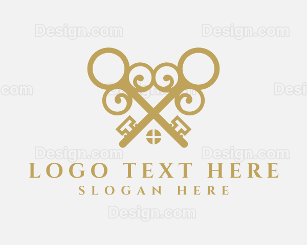 Gold Roof Key Logo