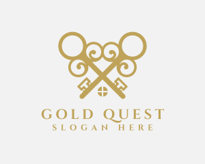 Gold Roof Key logo design