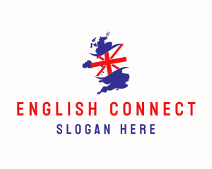 United Kingdom Flag Map logo