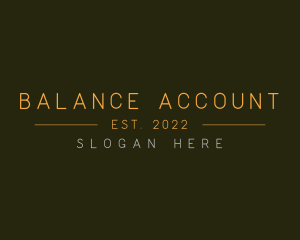 Thin Professional Accounting logo design