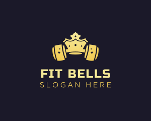 Royal Crown Dumbbell logo design