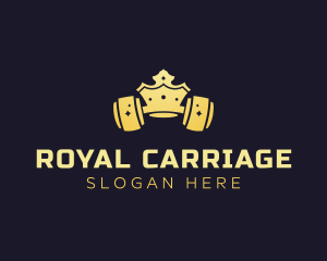 Royal Crown Dumbbell logo design