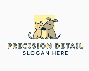 Cat Dog Veterinary Logo