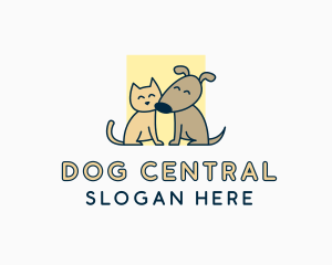 Cat Dog Veterinary logo design