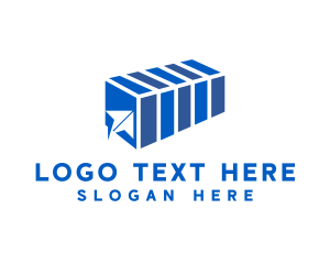 Logistics Arrow Cargo Container logo