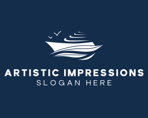 Nautical Cruise Ship logo design