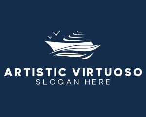 Nautical Cruise Ship logo design