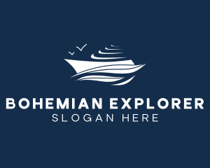 Nautical Cruise Ship logo design