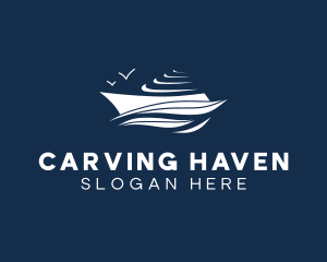 Nautical Cruise Ship logo design