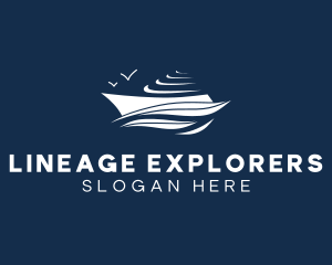 Nautical Cruise Ship logo design