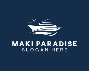 Nautical Cruise Ship logo design