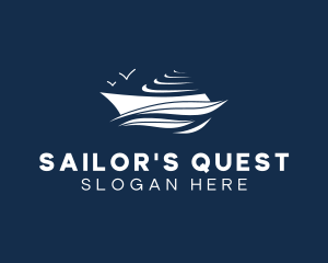 Nautical Cruise Ship logo design