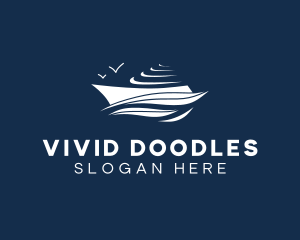 Nautical Cruise Ship logo design