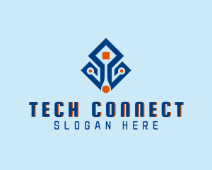 Network Circuit Tech logo design