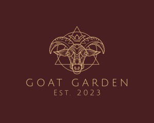 Occult Goat Symbol logo design