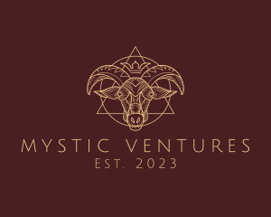 Occult Goat Symbol logo design