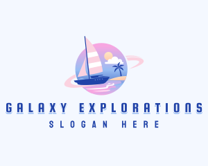 Beach Yacht Travel logo design