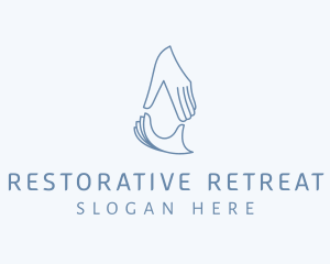 Massage Droplet Hands logo