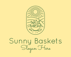 Sunny Salad Field logo design