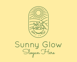 Sunny Salad Field logo design