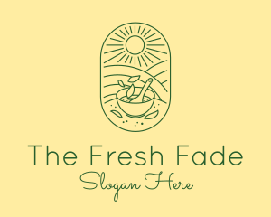 Sunny Salad Field logo design