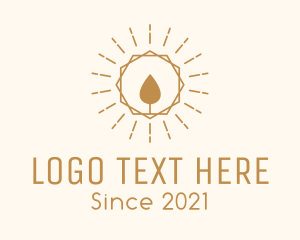 Sunburst Candle Flame Decor logo